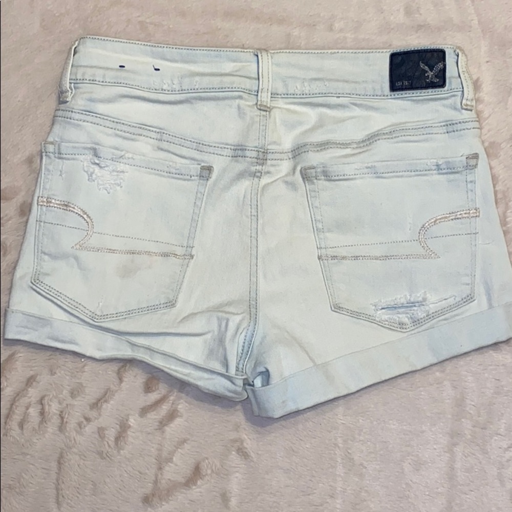 American Eagle High Rise Jean Short Size 8 - Picture 2 of 5